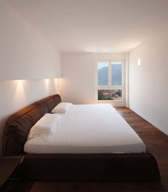 Lüks yatak odası ve güzel görünümü