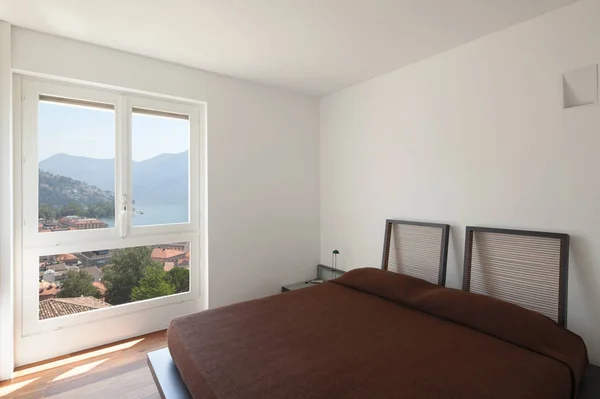 Luxus-Schlafzimmer und schöne Aussicht — Stockfoto