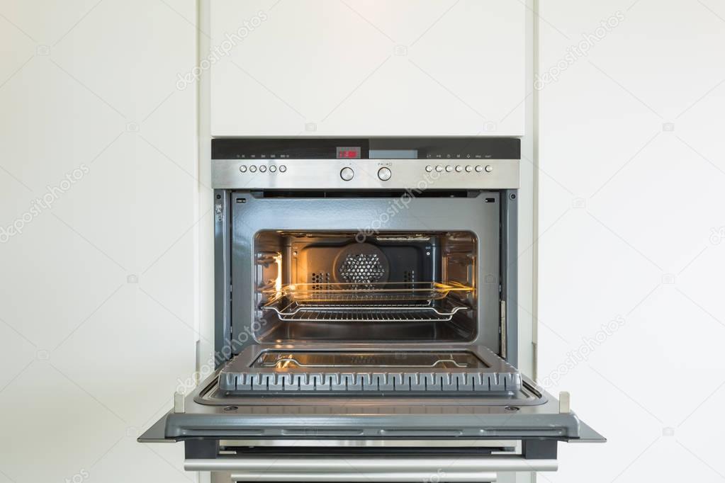 Detail of modern oven