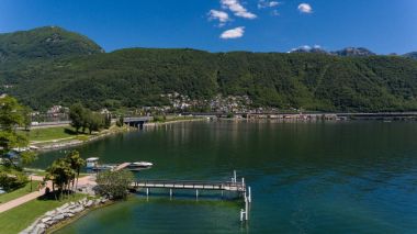 Melide Barajı Tessin üstten