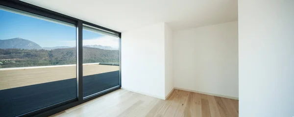 Modernes Zimmer mit Terrassenblick — Stockfoto