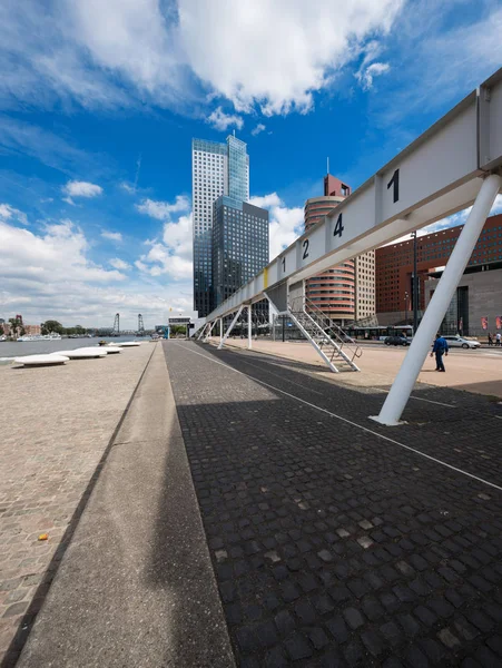 Moderní krajina Rotterdam — Stock fotografie