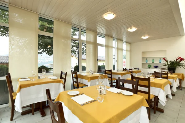 Interior de um restaurante, ninguém — Fotografia de Stock