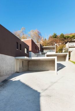 Modern villa, dış görünümünü