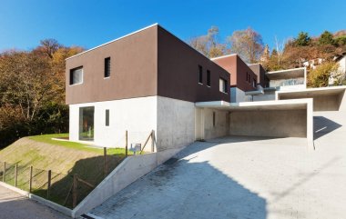 Modern villa, dış görünümünü