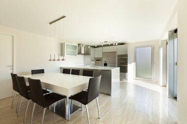 İç modern ev, kimse