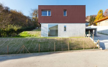 Modern kare villa, dış