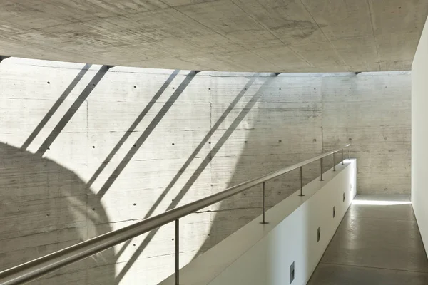 Mooie Moderne Huis Cement Interieur Passage — Stockfoto