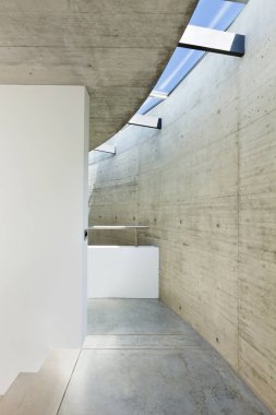 modern evde güzel: Çimento, iç mekan, geçiş 