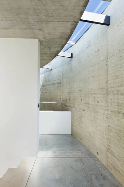 Vackra Moderna Hus Cement Interiör Passage — Stockfoto