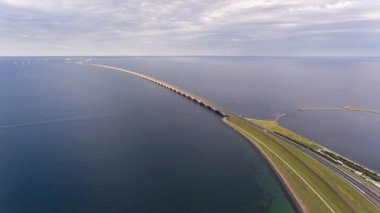Korsor köprü görünümünü Aerrial