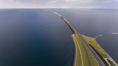 Korsor köprü görünümünü Aerrial