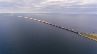 Korsor köprü görünümünü Aerrial