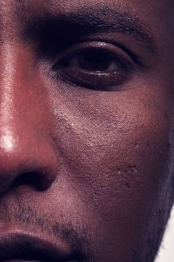 Ayrıntı yüz erkek Afrika