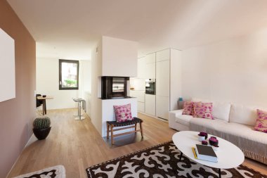 İç modern daire mobilyalı