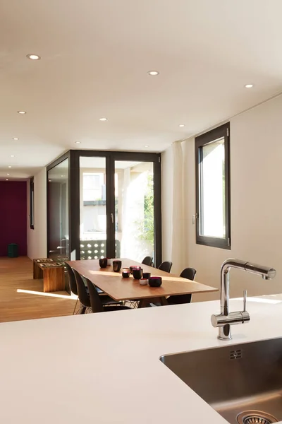İç modern daire mobilyalı — Stok fotoğraf