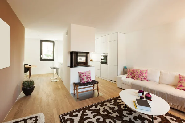 モダンなアパートは、家具のインテリア — ストック写真