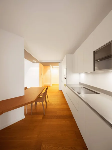 Interior of modern apartment, kitchen — Stock Photo, Image