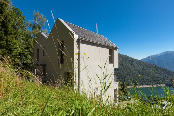 Mimari modern tasarım, villa, gün sahne