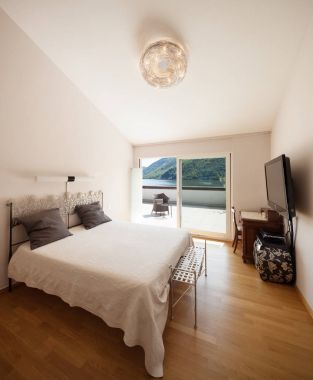 Modern ev daire, yatak odası görmek