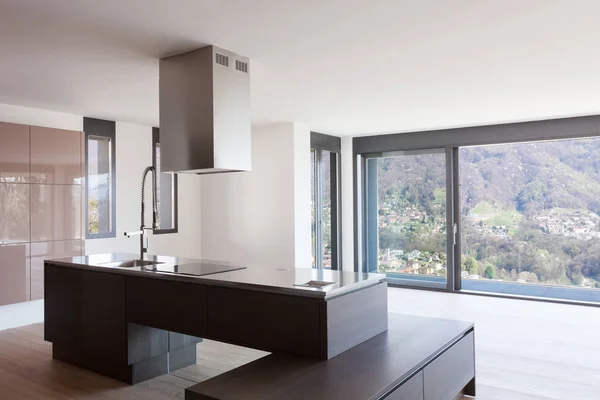 Cucina moderna con vista — Foto Stock