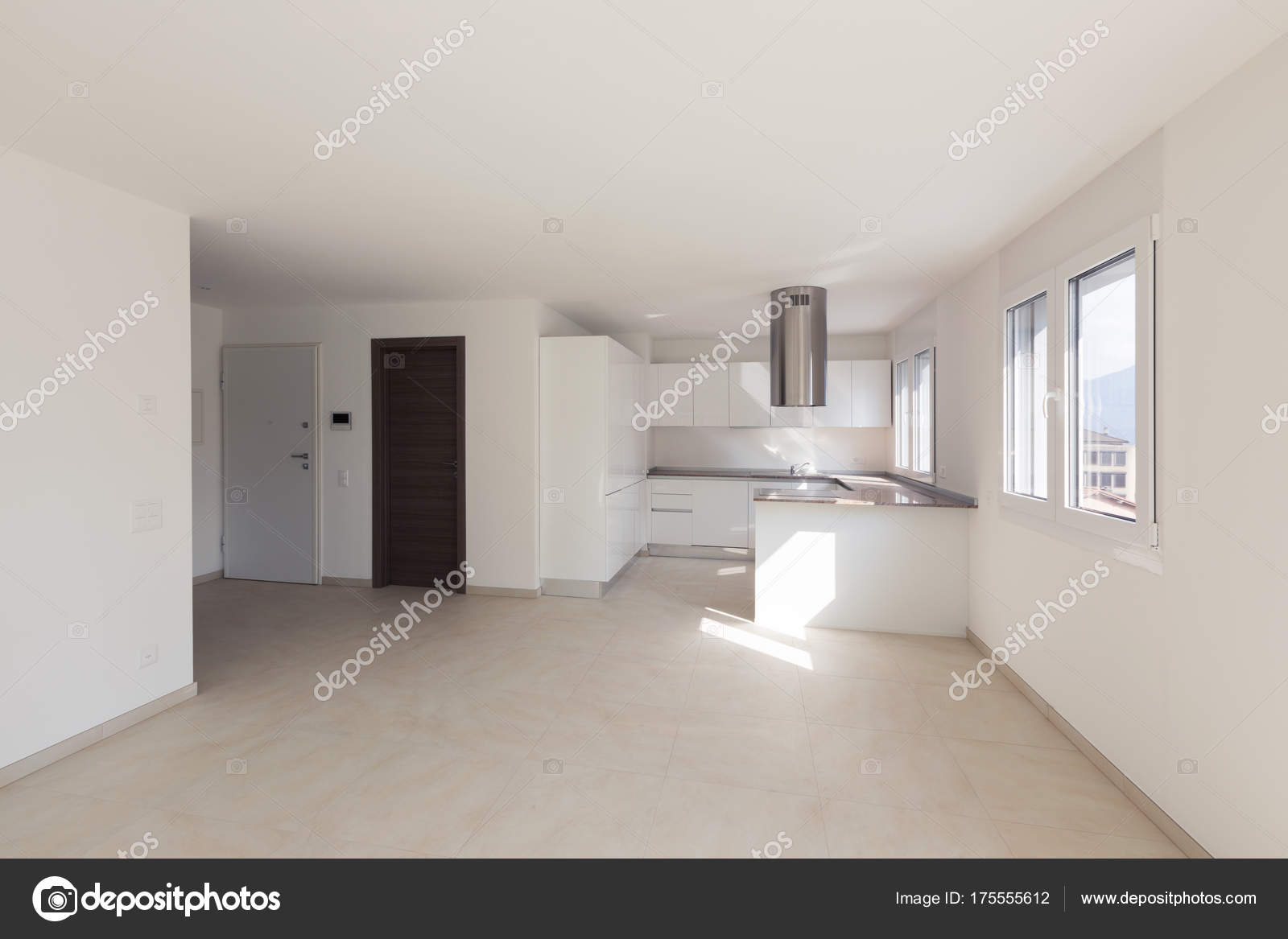 Apartamento Moderno Espa Os Vazios Cozinha Fotografias De Stock Apartamento Moderno Espa Os Vazios Cozinha Fotografias De Stock