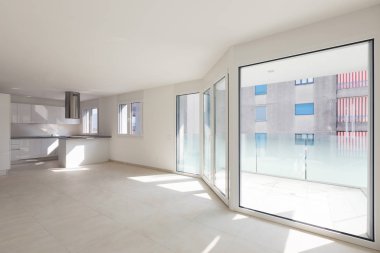 Modern Daire, boş alanlarda, mutfak