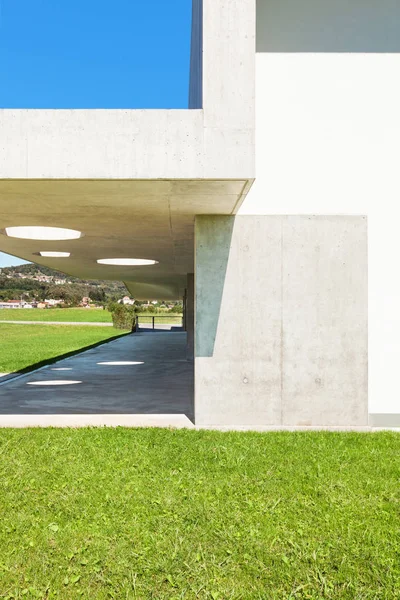 Nueva Arquitectura Escuela Pública Vista Desde Exterior — Foto de Stock