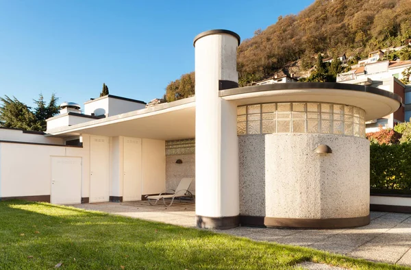 Casa Moderna Ninguém Dentro — Fotografia de Stock