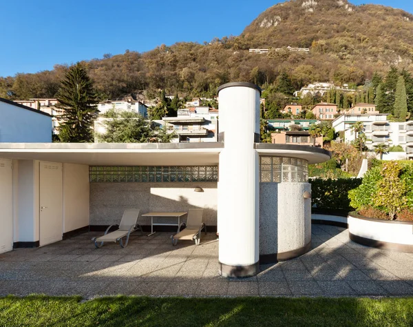 Casa Moderna Ninguém Dentro — Fotografia de Stock