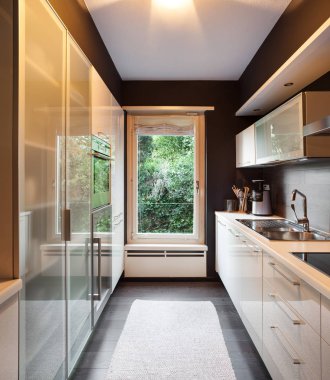 modern ev, ev mutfak