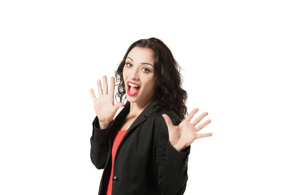 Young woman in studio — Stock Photo, Image