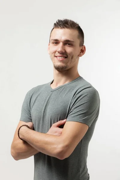 Homem no estúdio, retrato — Fotografia de Stock