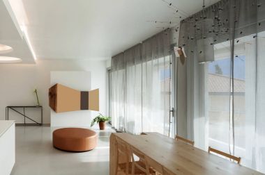 Lüks daire, rahat yemek odası