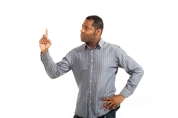 Portrait of handsome black man — Stock Photo, Image