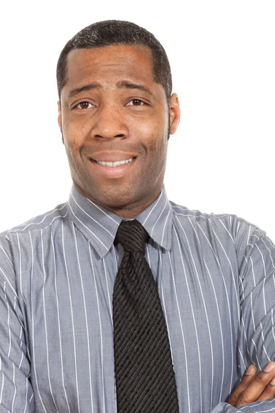 Portrait of handsome black man — Stock Photo, Image