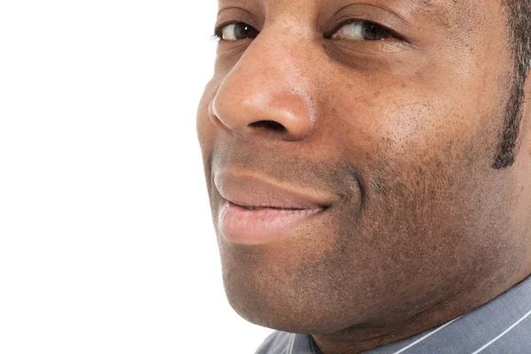 Retrato de homem negro bonito — Fotografia de Stock