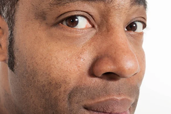 Portret van knappe zwarte man — Stockfoto