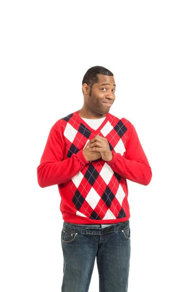 Portrait of handsome black man — Stock Photo, Image