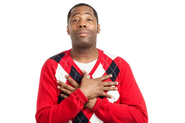 Portrait of handsome black man — Stock Photo, Image