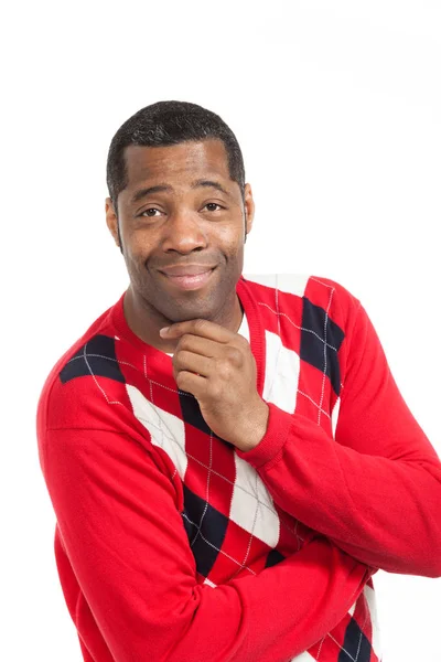 Portrait of handsome black man — Stock Photo, Image