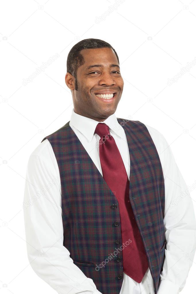 portrait of handsome black man