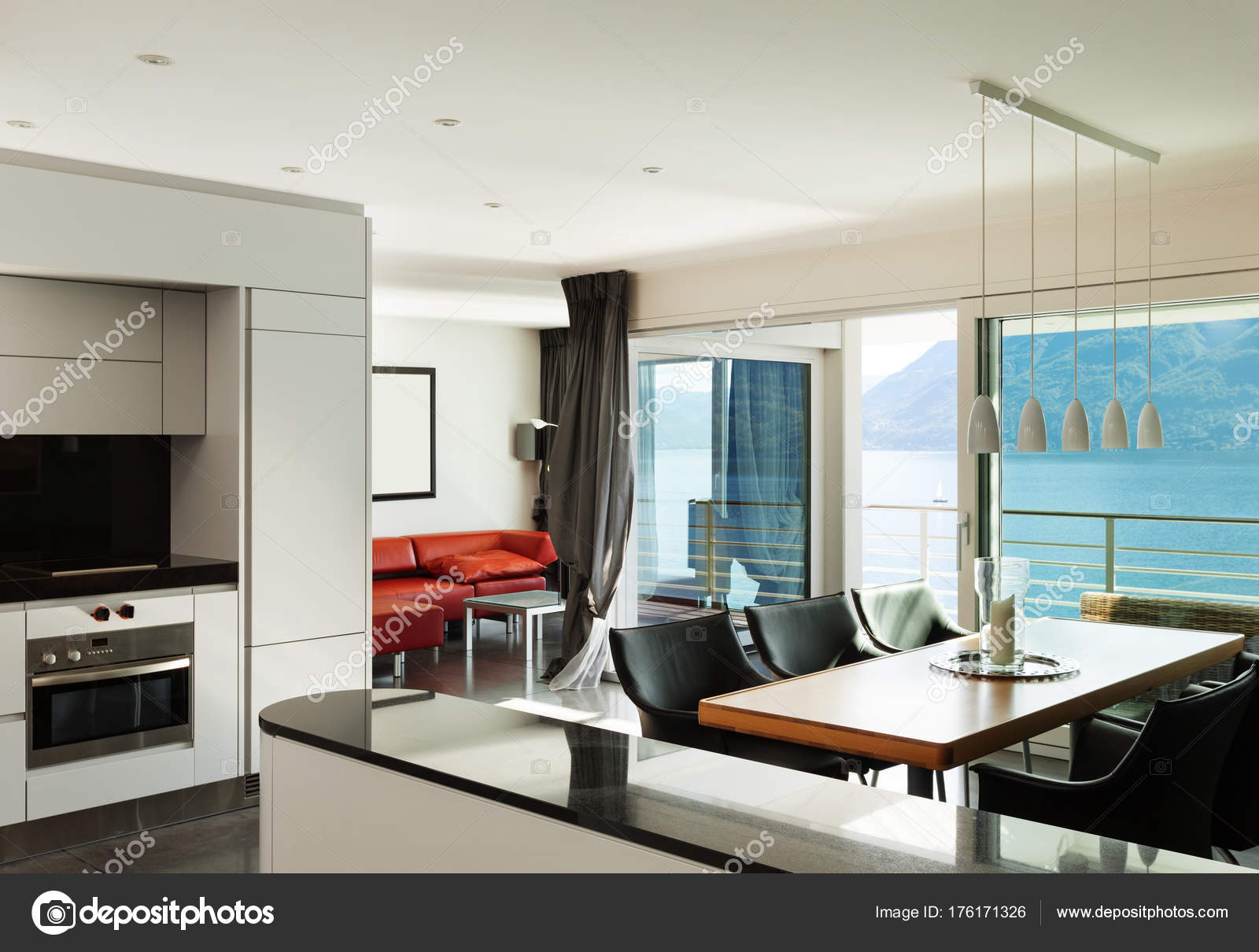 Interieur, schöne moderne Wohnung — Stockfoto © Zveiger #176171326 Interieur, schöne moderne Wohnung — Stockfoto © Zveiger #176171326