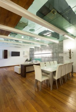 iç, geniş yemek odası