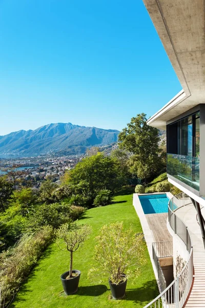 Arquitetura, detalhe villa moderna — Fotografia de Stock