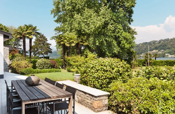 Beautiful patio of a villa — Stock Photo, Image