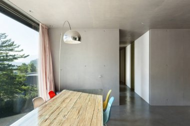 İç modern ev, yemek odası
