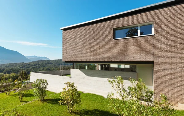 Arquitectura Diseño Moderno Hermosa Casa Aire Libre — Foto de Stock