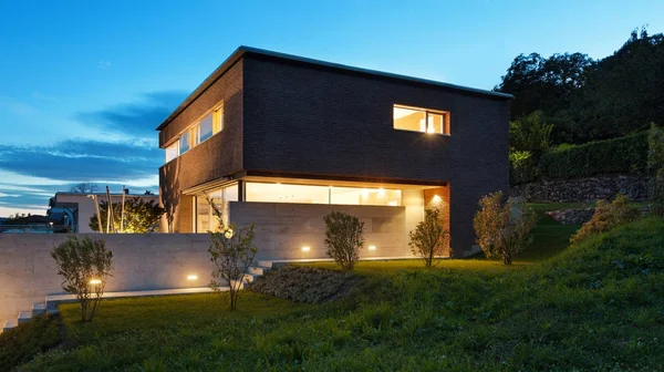 Arquitetura design moderno, casa — Fotografia de Stock