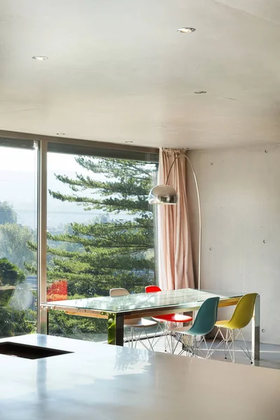 İç modern ev, yemek odası — Stok fotoğraf